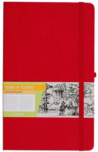 Notes A6 Kratka Romantyzm Czerwony ANTRA - tantis.pl