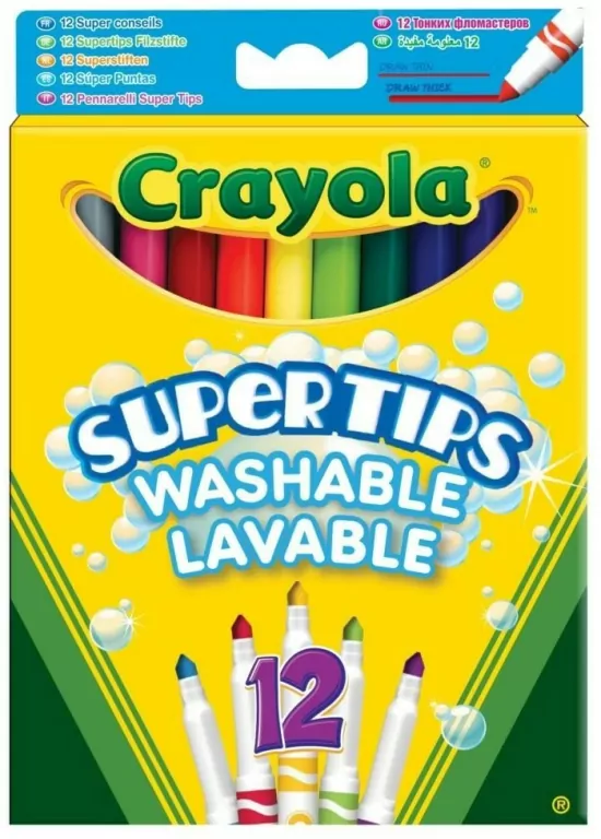 Flamastry Supertips. 12 kolorów - tantis.pl