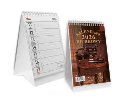 Kalendarz 2026 biurkowy pionowy - spirala SB3 SAPT