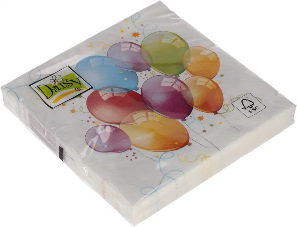 SERWETKA PAP 3W 330X330 BALONY DAISY PM OP - tantis.pl