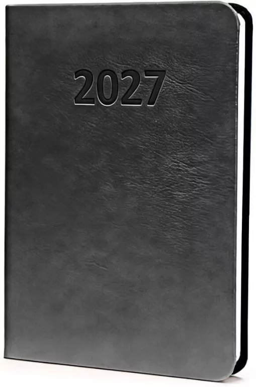 Kalendarz 2027 A6 Prestige Tygodniowy Czarny - tantis.pl