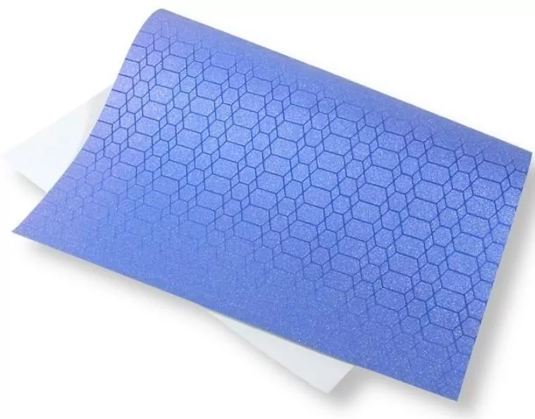 Papier ozdobny brokatowy 140g 40x60cm niebieski 5a - tantis.pl