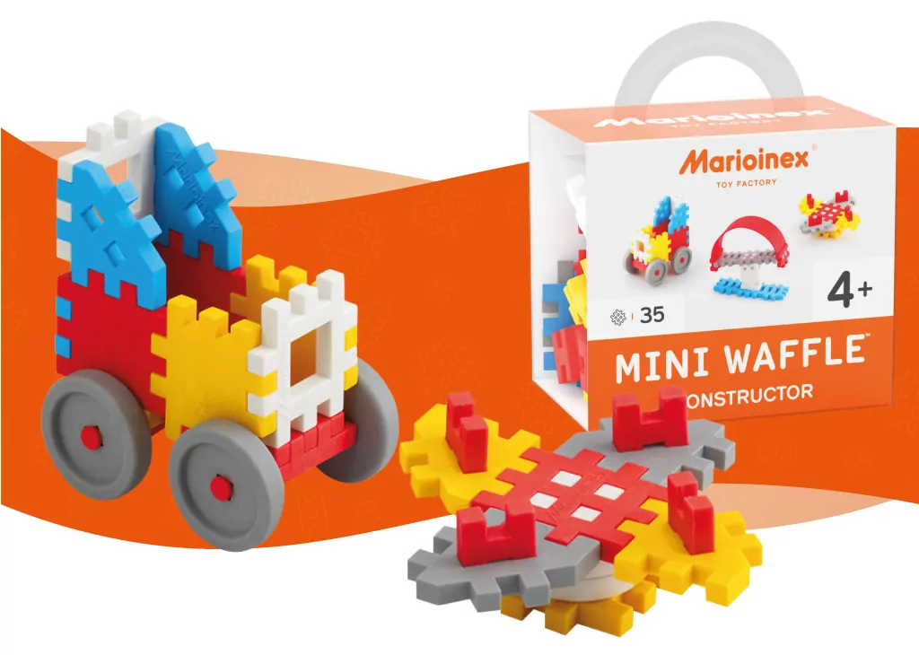 Mini Waffle Konstruktor 35. Niebieski - tantis.pl