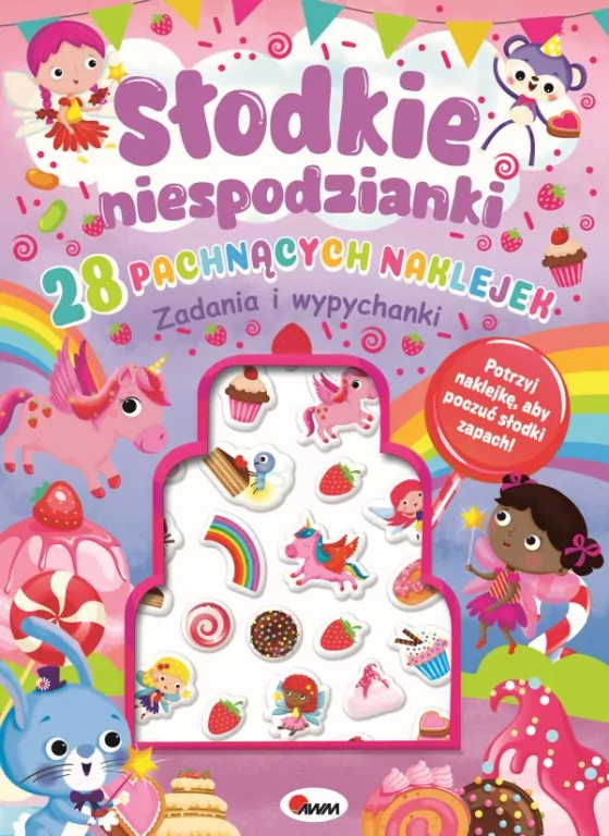 Słodkie niespodzianki. 28 pachnących naklejek - tantis.pl