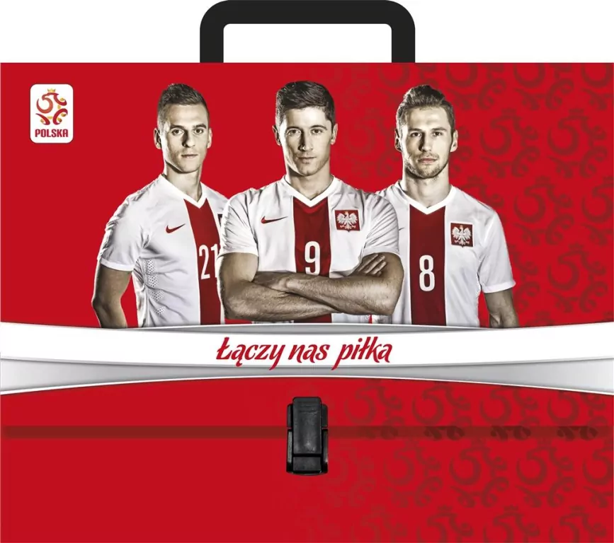 Teczka z rączką A4 twarda PZPN ASTRA - tantis.pl