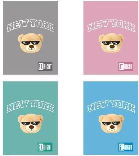 Zeszyt A5/32k linia dwukolor. NYC Mood mix (15szt) - tantis.pl
