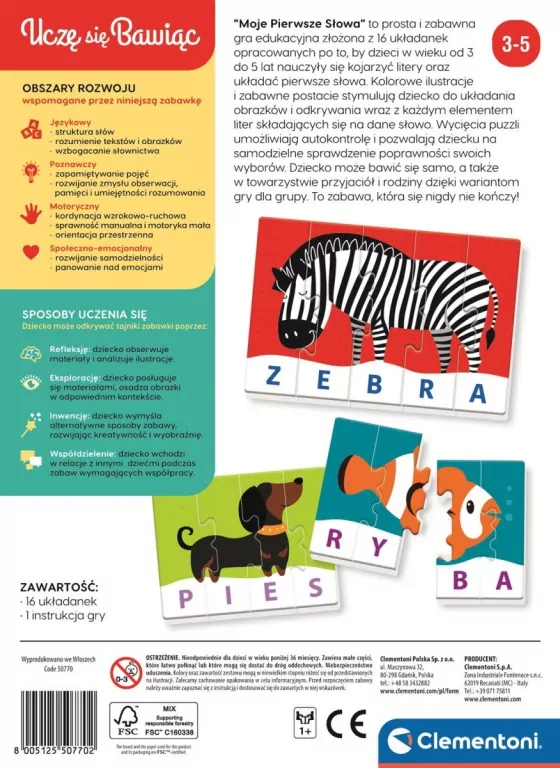 Moje pierwsze słowa. Uczę się bawiąc - tantis.pl