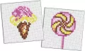 Diamentowa mozaika na magnes - LOL Lody 9x9cm - tantis.pl