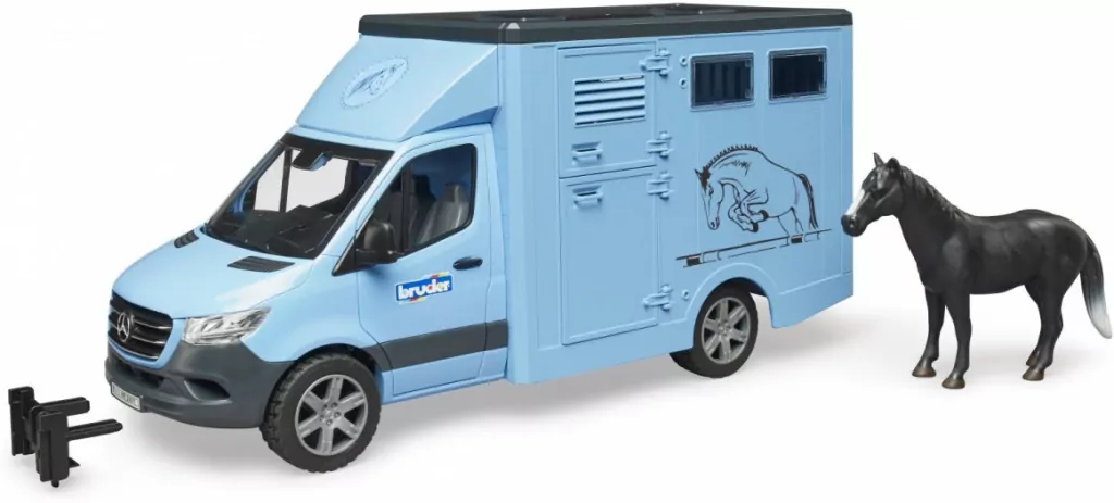 MB Sprinter do przewozu koni z figurką konia - tantis.pl