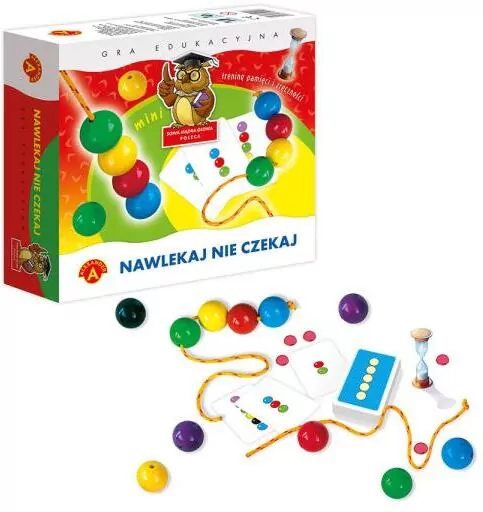 Nawlekaj nie czekaj. Wersja mini. Gra edukacyjna - tantis.pl