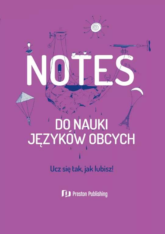 Notes do nauki języków obcych fioletowy - tantis.pl