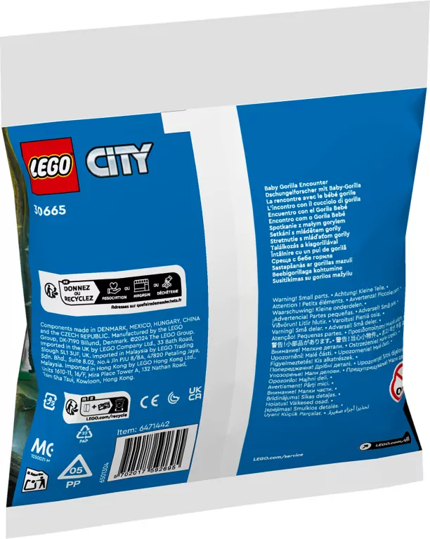 LEGO® City. Spotkanie z małym gorylem 30665 - tantis.pl