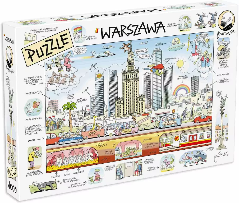 Puzzle 1000 Warszawa - tantis.pl
