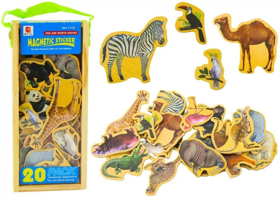 Magnesy drewniane zwierzęta - tantis.pl