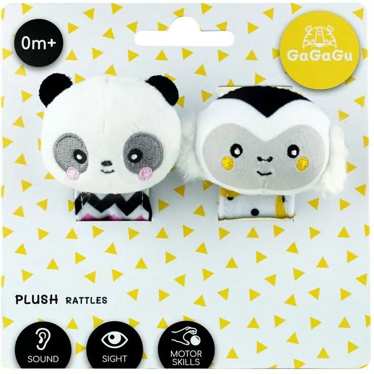 GaGaGu. Grzechotka Panda Małpka - tantis.pl