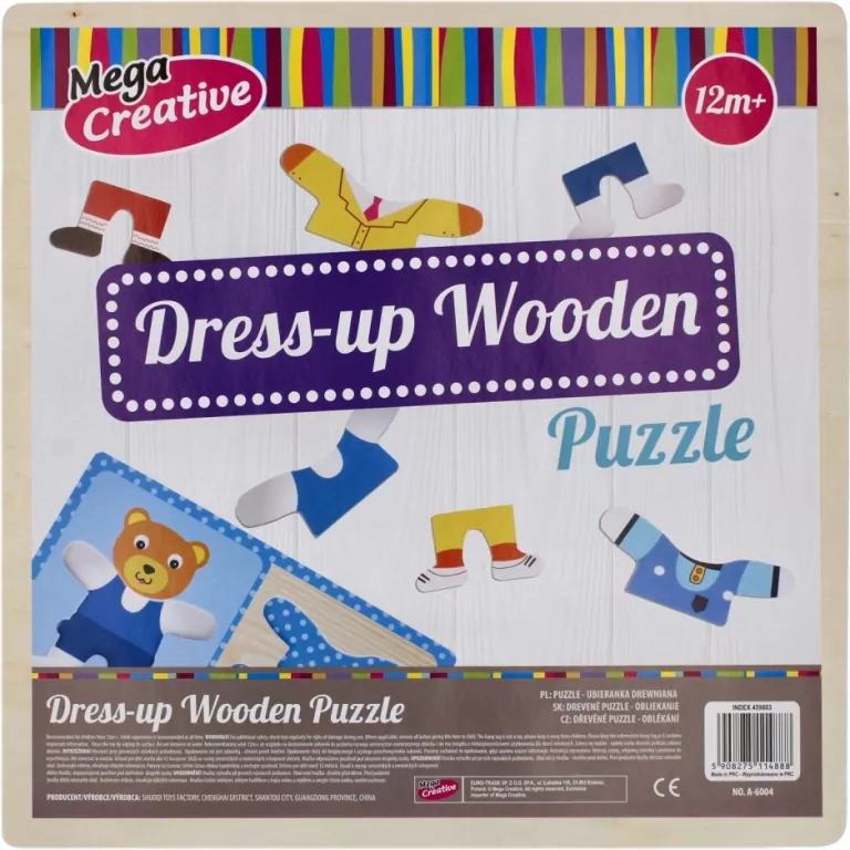 Układanka drewniana Ubieranka 8 elementów - tantis.pl