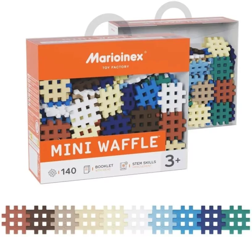 Klocki Mini Waffle 140elem - tantis.pl