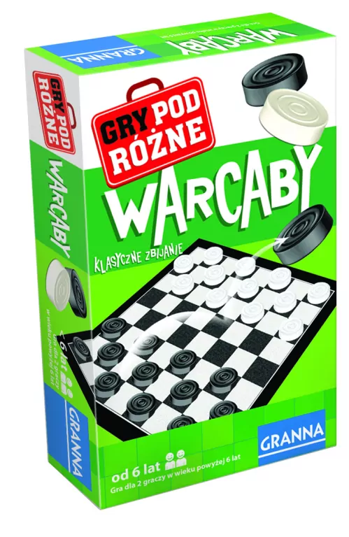 Warcaby. Klasyczne zbijanie. Gry podróżne - tantis.pl