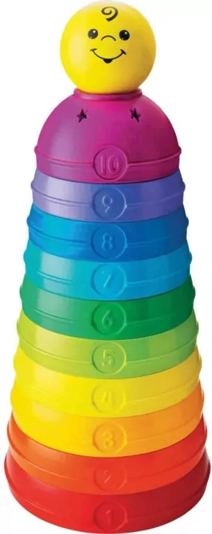 Mattel. Fisher-Price Okrągłe kubeczki do układania W4472 - tantis.pl