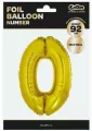 Balon foliowy. "Cyfra 0", złota, 92 cm - tantis.pl