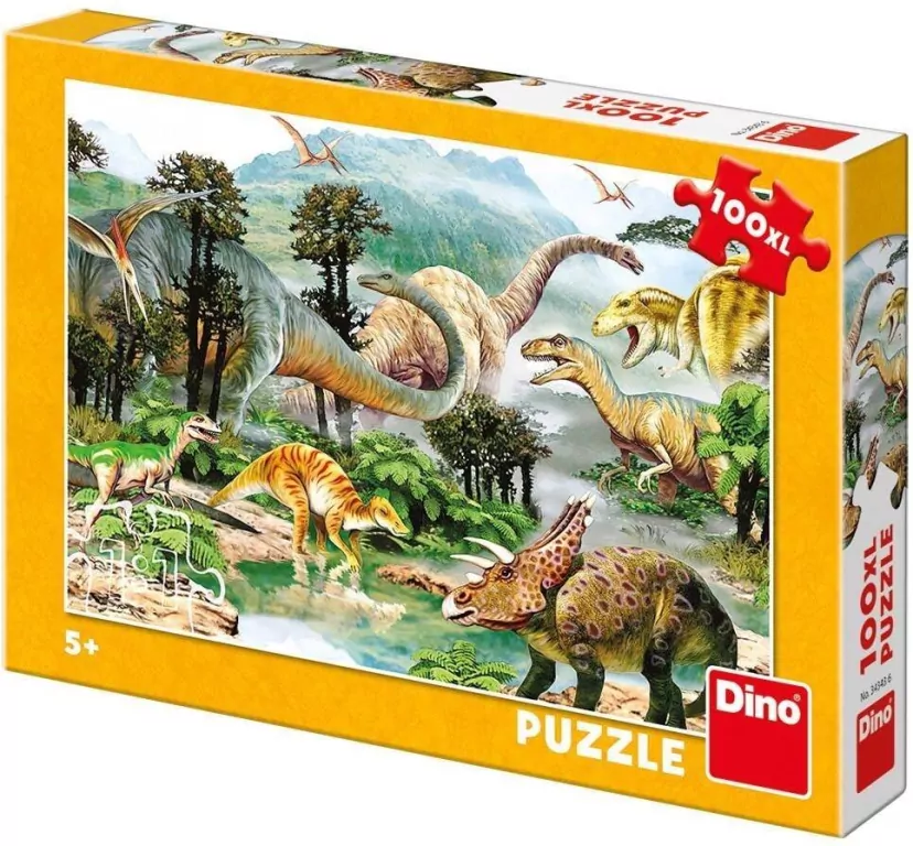 Puzzle 100 XL Dinozaury - tantis.pl
