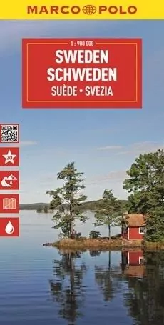 Mapa drogowa Szwecja 1:900 000 - tantis.pl