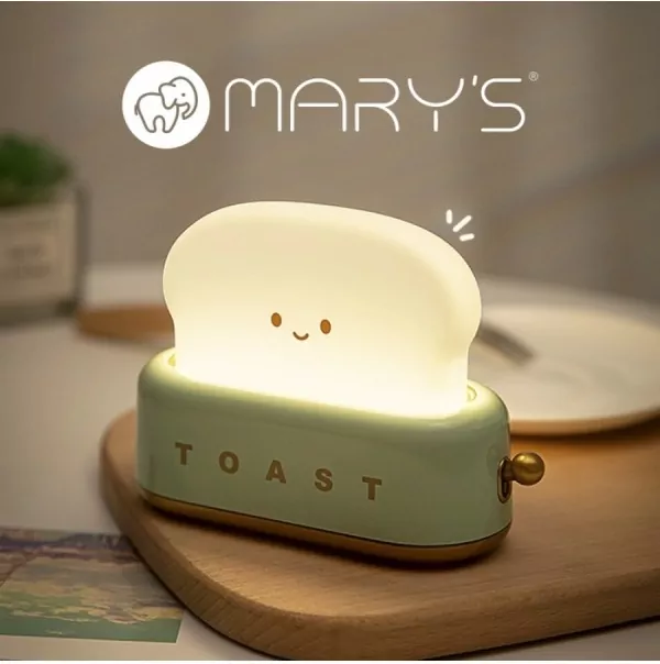 Lampka nocna LED toster zielony - tantis.pl