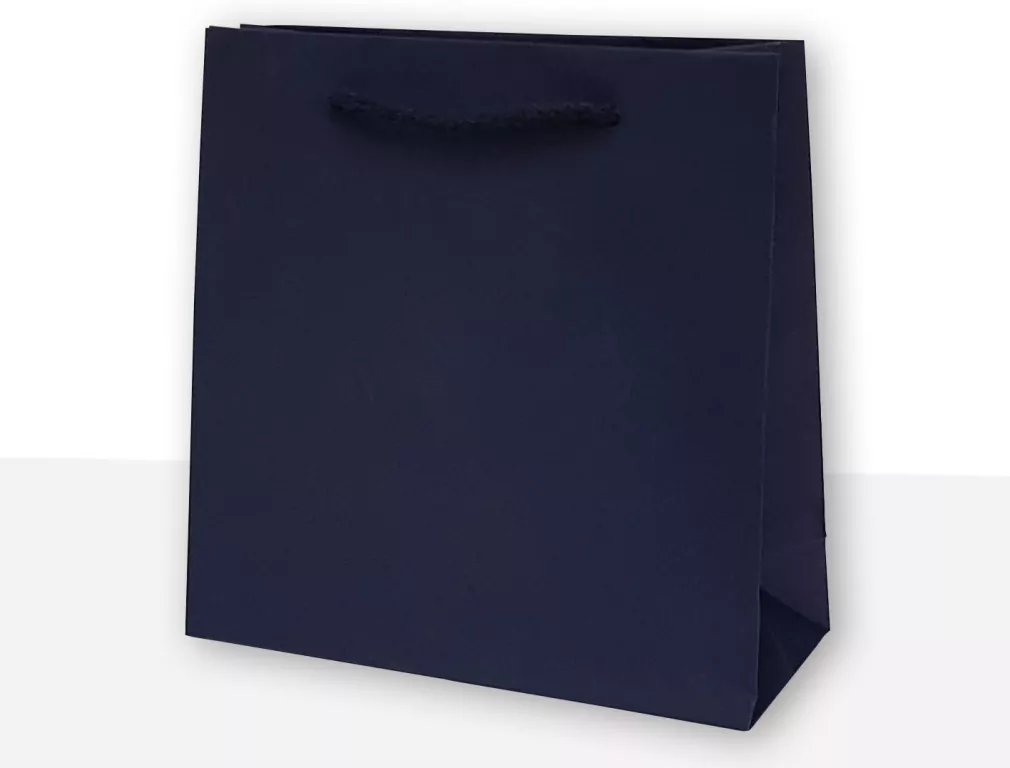 Torebki prezentowe jednobarwna CD granatowa 10 sztuk - tantis.pl