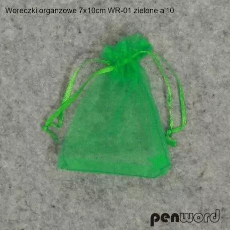 Woreczki organzowe zielone 7x10cm - tantis.pl