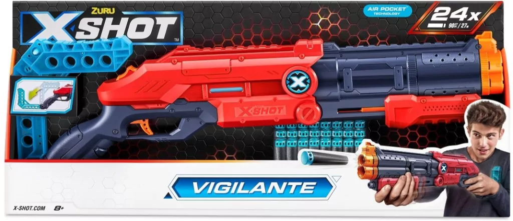 X-SHOT Excel Vigilante. Wyrzutnia 24 strzałki - tantis.pl