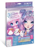 Szkicownik z kredkami, szablonami i naklejkami - tantis.pl