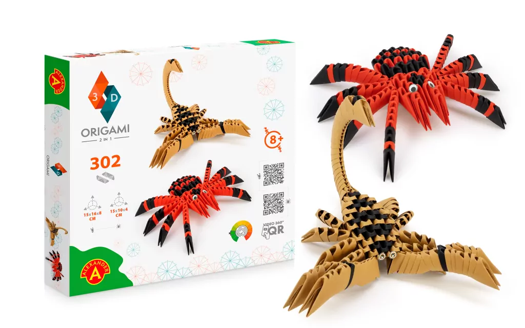 Origami 3D. Pająk i Skorpion 2w1 - tantis.pl