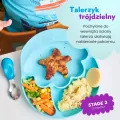 Nana's Manners Talerz silikonowy z przyssawką fioletowy - tantis.pl