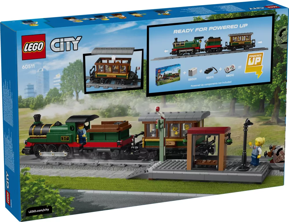 LEGO® Retro pociąg z lokomotywą parową 60511 - tantis.pl