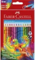 Kredki ołówkowe trójkątne 18kol. FABER CASTELL - tantis.pl