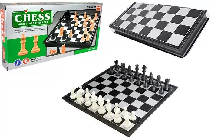 Szachy klasyczne magnetyczne 30x30x2cm - tantis.pl