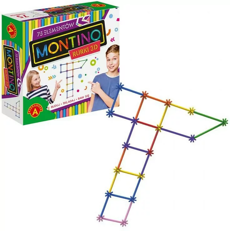 Montino. Rurki 3D. 75 elementów - tantis.pl