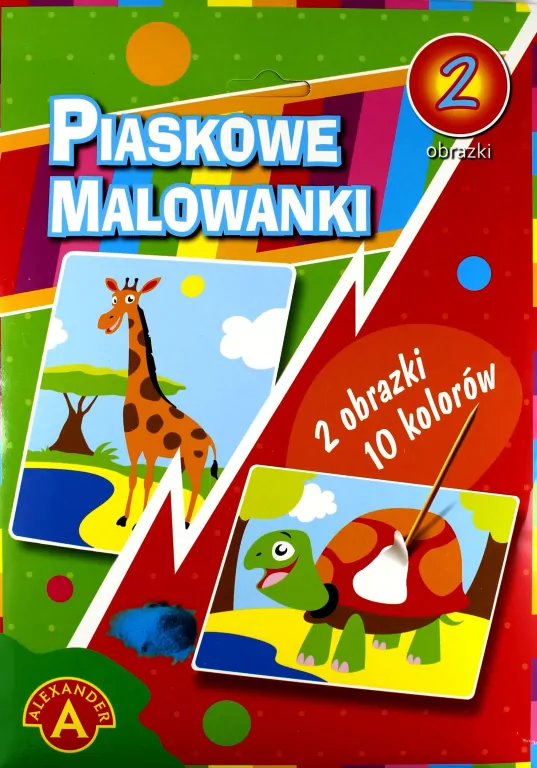 Piaskowe malowanki. 2 obrazki 10 kolorów - tantis.pl