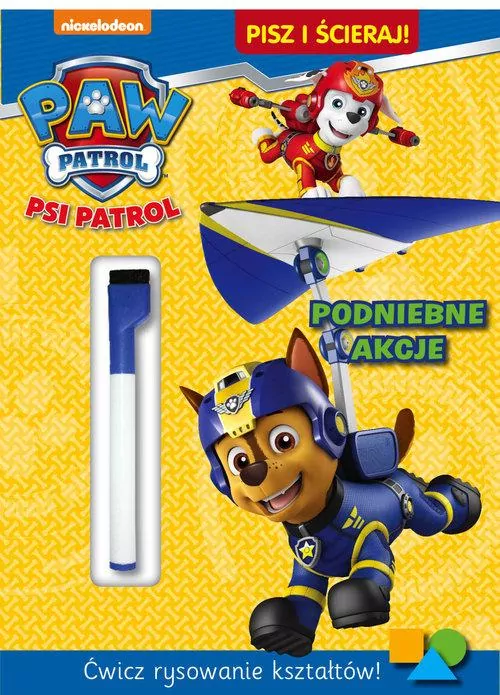 Podniebne akcje. Pisz i ścieraj. Psi Patrol - tantis.pl