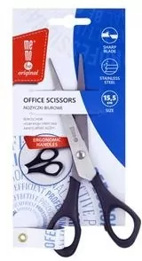 Nożyczki biurowe 15,5cm czarne MemoBe - tantis.pl