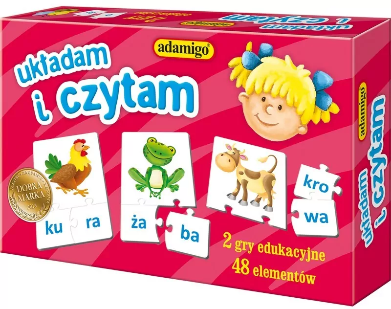Układam i czytam. 2 gry edukacyjne - tantis.pl
