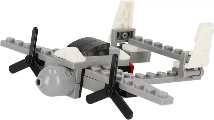 Klocki konstrukcyjne Military Force 3w1 Samolot 62 El. Alleblox Ab3037 - tantis.pl