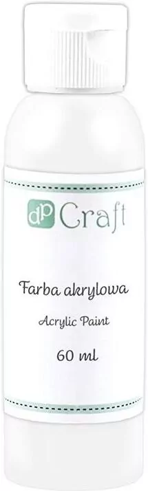 Farba akrylowa, 60 ml - white (DPFA-001) - tantis.pl