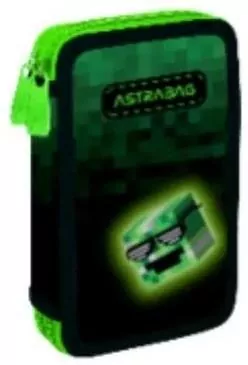 Piórnik podwójny z wyp. Pixel Hero ASTRA - tantis.pl