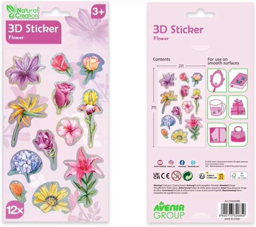 Naklejki 3D - Kwiaty - tantis.pl