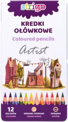 Kredki ołówkowe okragłe 12 kolorów