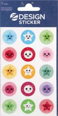 Naklejki brokatowe - gwiazdki