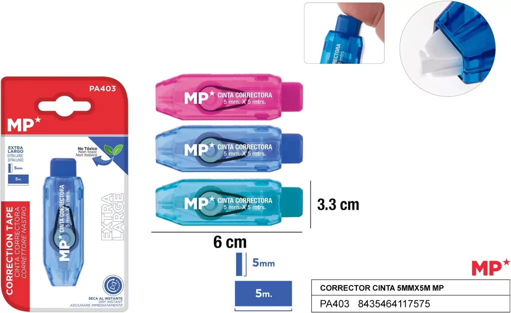 Korektor w taśmie 5mmx5m MIX - tantis.pl