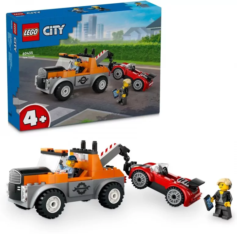 LEGO® City. Samochód pomocy drogowej i naprawa sportowego auta. 60435 - tantis.pl