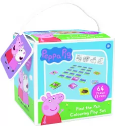 Gra Memory + kolorowanka. Świnka Peppa 64 karty